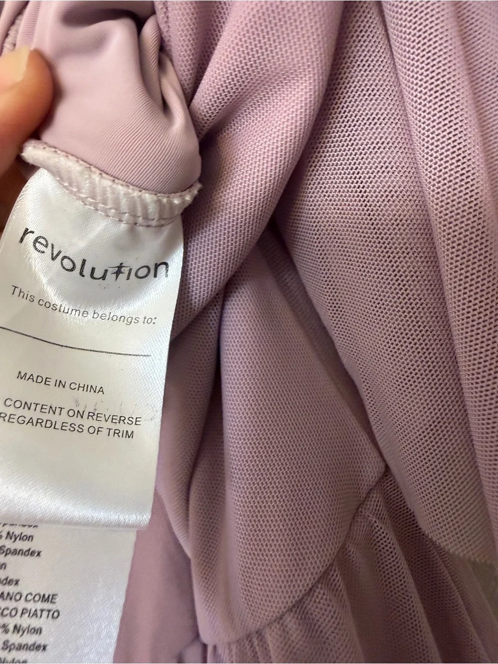 Revolution lavender lyrical dance dress LEAVE THE LIGHT ON RC22724 MA adult